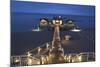 Sellin pier Rugen dusk West Pomerania Germany-Charles Bowman-Mounted Photographic Print