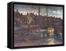 Selling Cakes from Boat-Nico Jungman-Framed Stretched Canvas