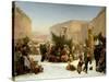 Selling Christmas Trees, 1853-David Jacobsen-Stretched Canvas