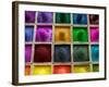 Selling Color Powder at Market, Pushkar, Rajasthan, India-Keren Su-Framed Photographic Print