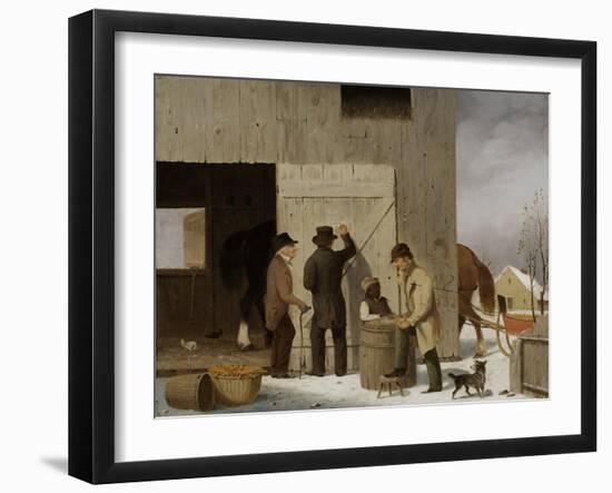 Selling Corn, Settling the Bill, 1852-George Henry Durrie-Framed Giclee Print