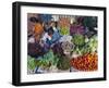 Selling Fruit in Local Market, Goa, India-Keren Su-Framed Premium Photographic Print