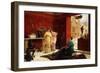 Selling His Wares (Oil on Canvas)-Ettore Forti-Framed Giclee Print