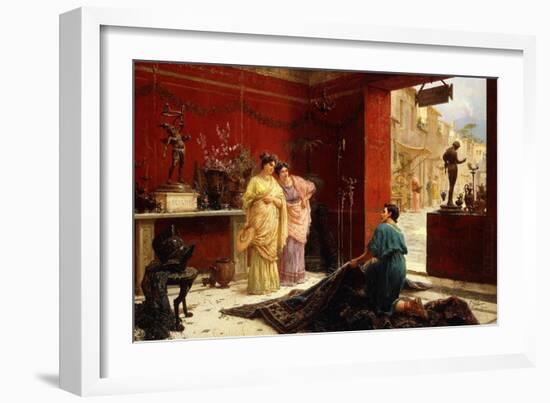 Selling his Wares-Ettore Forti-Framed Giclee Print