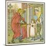 Selling Hot Cross Buns-Walter Crane-Mounted Art Print