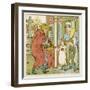 Selling Hot Cross Buns-Walter Crane-Framed Art Print