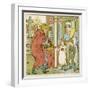 Selling Hot Cross Buns-Walter Crane-Framed Art Print