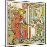 Selling Hot Cross Buns-Walter Crane-Mounted Art Print