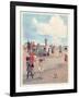 Selling Ice-Cream on the Promenade-Eve Garnett-Framed Art Print