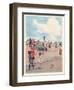 Selling Ice-Cream on the Promenade-Eve Garnett-Framed Art Print