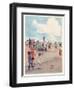 Selling Ice-Cream on the Promenade-Eve Garnett-Framed Art Print