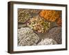 Selling Nuts and Dried Fruit at the Market, Dubai, United Arab Emirates-Keren Su-Framed Photographic Print