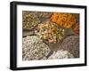 Selling Nuts and Dried Fruit at the Market, Dubai, United Arab Emirates-Keren Su-Framed Photographic Print