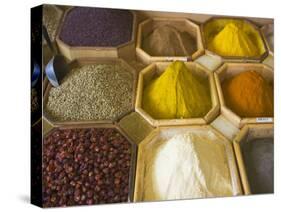 Selling Spices at the Market, Dubai, United Arab Emirates-Keren Su-Stretched Canvas