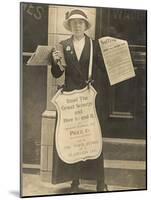 Selling the Suffragette and Advertising Christabel Pankhurst's Book-null-Mounted Photographic Print