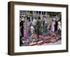 Selling Traditional Textiles for Weddings, Urgut, Uzbekistan, Central Asia-Occidor Ltd-Framed Photographic Print