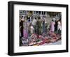 Selling Traditional Textiles for Weddings, Urgut, Uzbekistan, Central Asia-Occidor Ltd-Framed Photographic Print