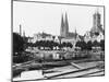 Selling Wood on the River Trave, Lubeck, circa 1910-Jousset-Mounted Giclee Print