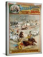 Sells Brothers' Enormous Shows, Ca 1885-null-Stretched Canvas