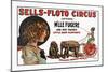 Sells-Floto Circus-null-Mounted Art Print