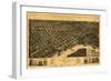 Selma, Alabama - Panoramic Map-Lantern Press-Framed Art Print