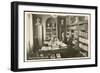 Selma Lagerlof Swedish Writer at Work in Her Study-null-Framed Art Print