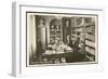 Selma Lagerlof Swedish Writer at Work in Her Study-null-Framed Art Print