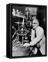 Selman Waksman, Ukrainian-American Biochemist-Science Source-Framed Stretched Canvas