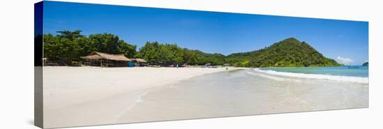 Selong Belanak Beach, Lombok, a Panorama of Perfect White Sandy Beach in South of Lombok, Indonesia-Matthew Williams-Ellis-Stretched Canvas