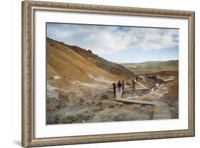 Seltun, Krysuvik Geothermal Area, Reykjanes Peninsula, Iceland, Polar Regions-Michael-Framed Photographic Print