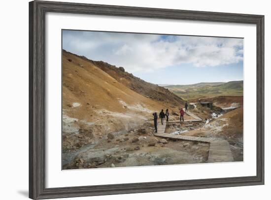 Seltun, Krysuvik Geothermal Area, Reykjanes Peninsula, Iceland, Polar Regions-Michael-Framed Photographic Print