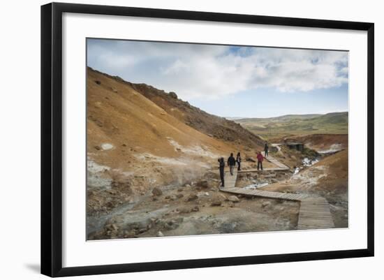 Seltun, Krysuvik Geothermal Area, Reykjanes Peninsula, Iceland, Polar Regions-Michael-Framed Photographic Print