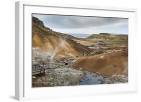 Seltun, Krysuvik Geothermal Area, Reykjanes Peninsula, Iceland, Polar Regions-Michael-Framed Photographic Print