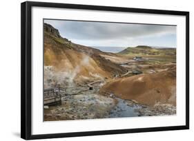 Seltun, Krysuvik Geothermal Area, Reykjanes Peninsula, Iceland, Polar Regions-Michael-Framed Photographic Print