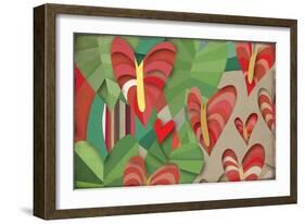 Selvática, Anturios Color-Belen Mena-Framed Giclee Print