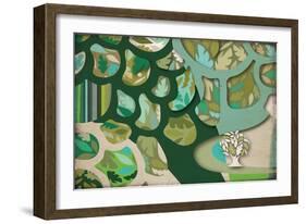 Selvática, Árbol Color-Belen Mena-Framed Giclee Print