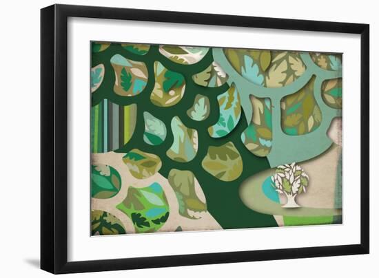 Selvática, Árbol Color-Belen Mena-Framed Giclee Print