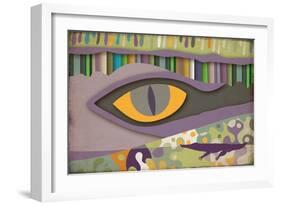 Selvática, Caiman Color-Belen Mena-Framed Giclee Print