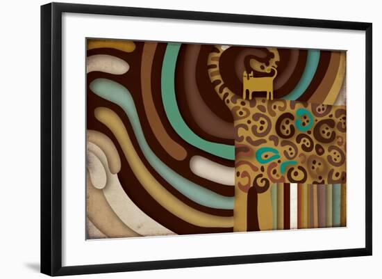 Selvática, Jaguar Color-Belen Mena-Framed Giclee Print