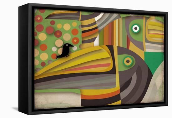 Selvática, Tucan Color-Belen Mena-Framed Stretched Canvas