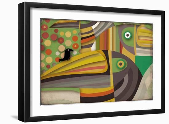 Selvática, Tucan Color-Belen Mena-Framed Giclee Print