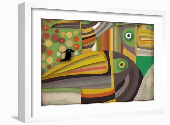 Selvática, Tucan Color-Belen Mena-Framed Giclee Print