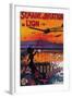 Semaine d' Aviation De Lyon Vintage Poster - Europe-Lantern Press-Framed Art Print