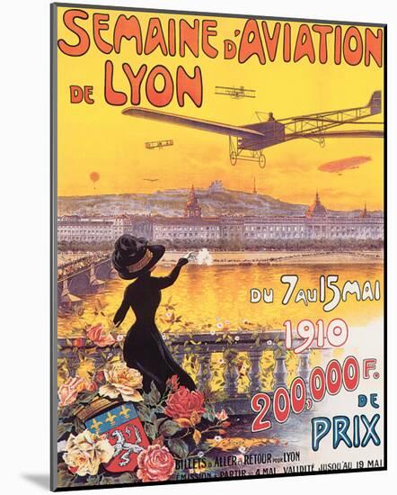 Semaine D'Aviation de Lyon-Charles Tichon-Mounted Premium Giclee Print