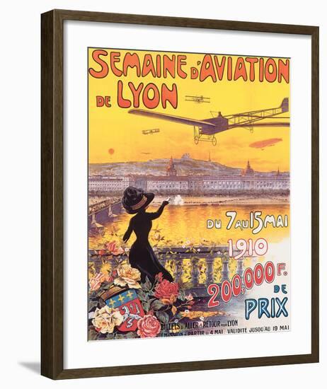 Semaine D'Aviation de Lyon-Charles Tichon-Framed Art Print