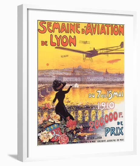 Semaine D'Aviation de Lyon-Charles Tichon-Framed Art Print