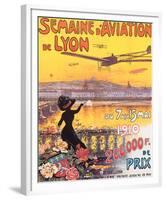 Semaine D'Aviation de Lyon-Charles Tichon-Framed Art Print