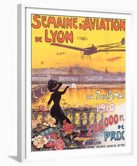 Semaine D'Aviation de Lyon-Charles Tichon-Framed Art Print