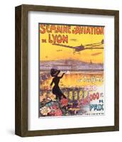 Semaine D'Aviation de Lyon-Charles Tichon-Framed Art Print