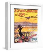 Semaine D'Aviation de Lyon-Charles Tichon-Framed Art Print